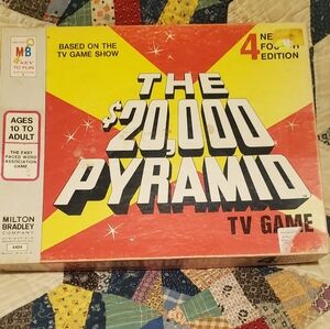 $20,000 Pyramid TV Game - Red and Yellow 4th Edition 1974